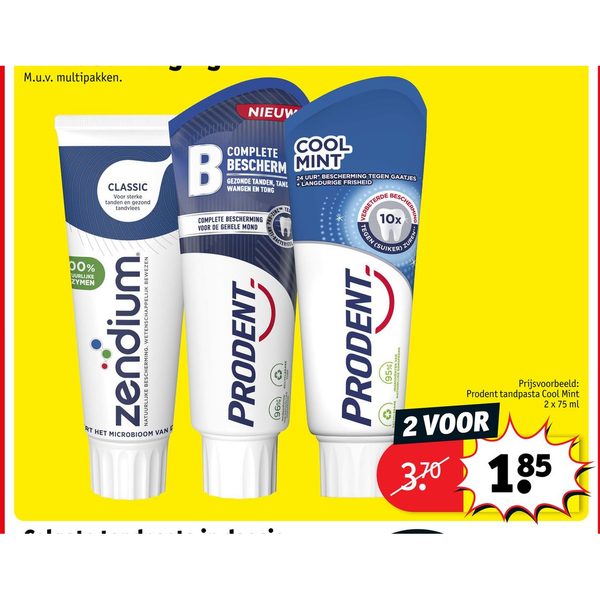 Prodent en Zendium mondverzorging