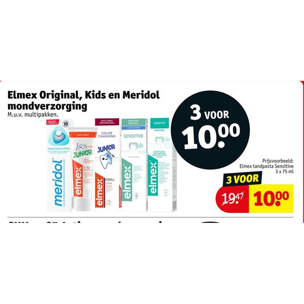 Elmex, Kids en Meridol mondverzorging