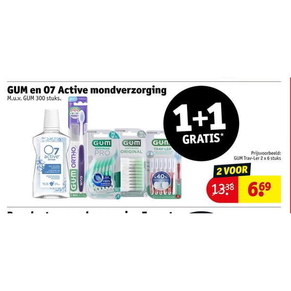 GUM en O7 Active mondverzorging