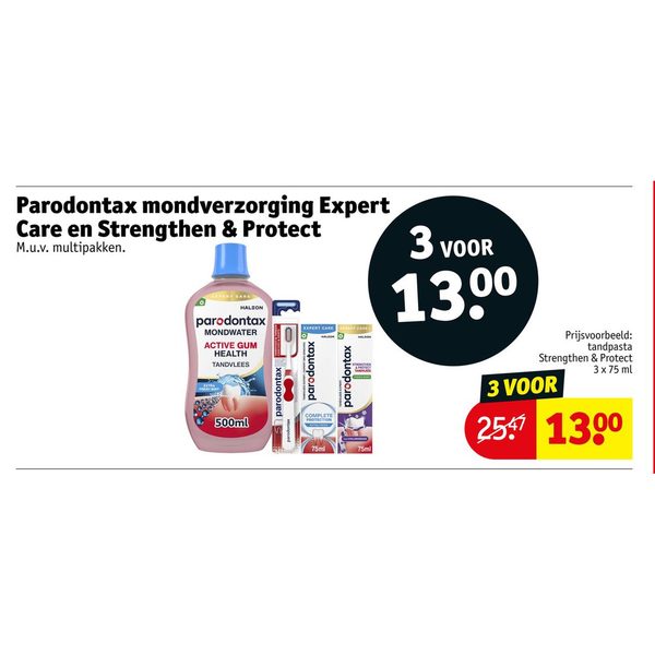 Parodontax mondverzorging Expert Care en Strengthen & Protect