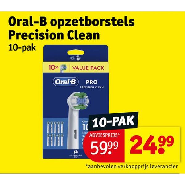 Oral-B opzetborstels Precision Clean 10-pak