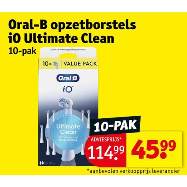 Oral-B opzetborstels iO Ultimate Clean 10-pak