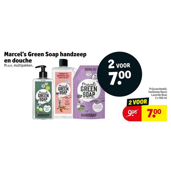 Marcel's Green Soap handzeep en douche