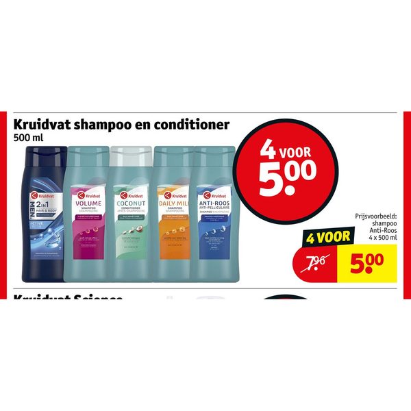 Kruidvat shampoo en conditioner