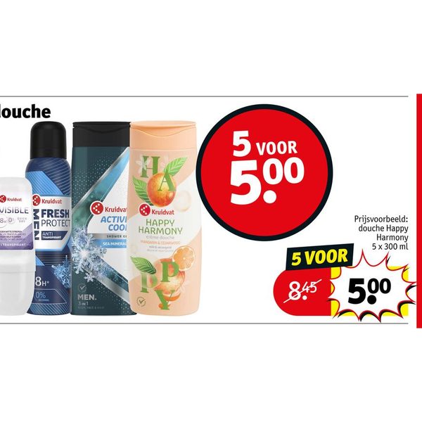 Kruidvat douche en deodorant