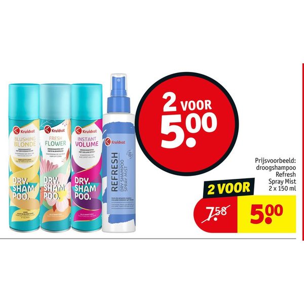 Kruidvat droogshampoo