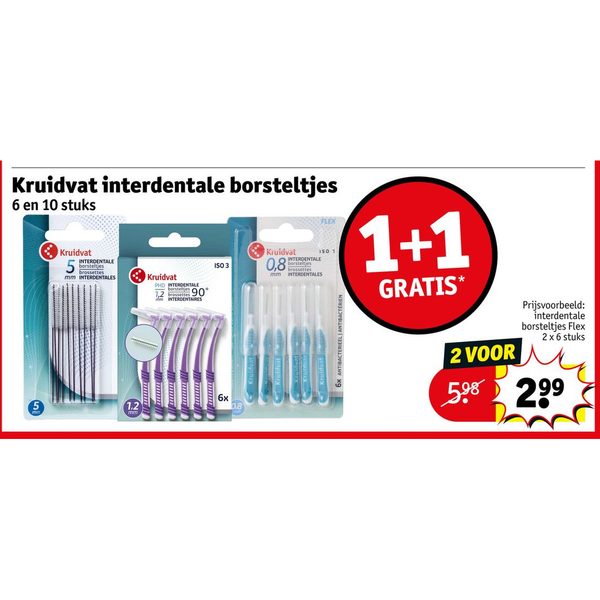 Kruidvat interdentale borsteltjes