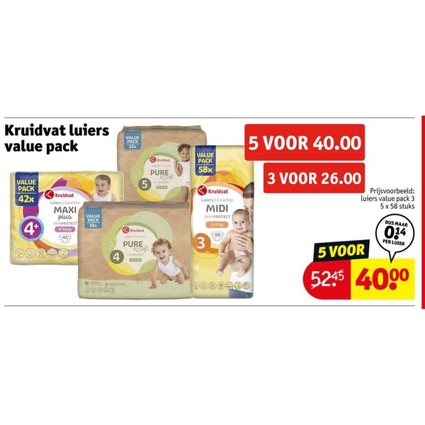 Kruidvat luiers value pack
