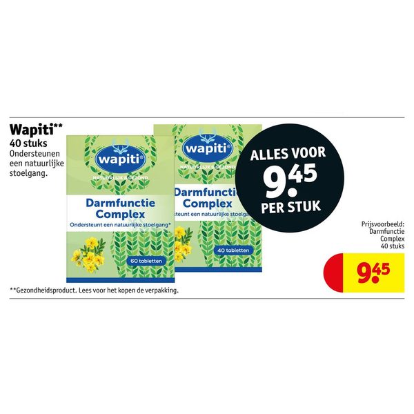 Wapiti Darmfunctie Complex