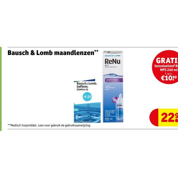 Bausch & Lomb maandlenzen