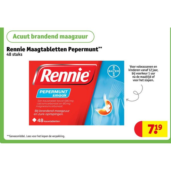 Rennie Maagtabletten Pepermunt