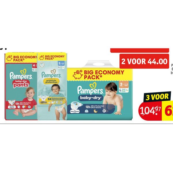 Pampers luiers en luierbroekjes big pack