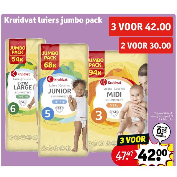 Kruidvat luiers jumbo pack