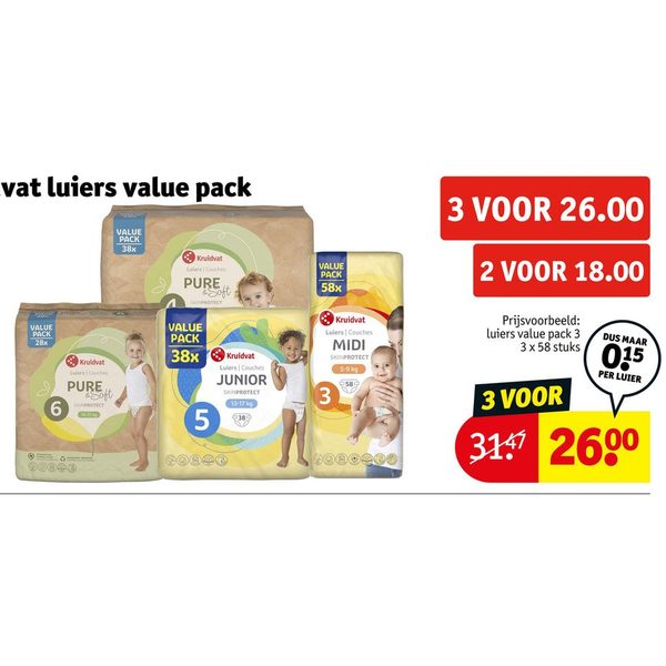 Kruidvat luiers value pack