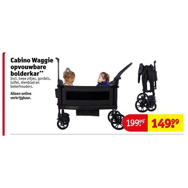 Cabino Waggie opvouwbare bolderkar