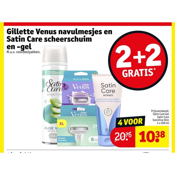 Gillette Venus navulmesjes en Satin Care scheerschuim