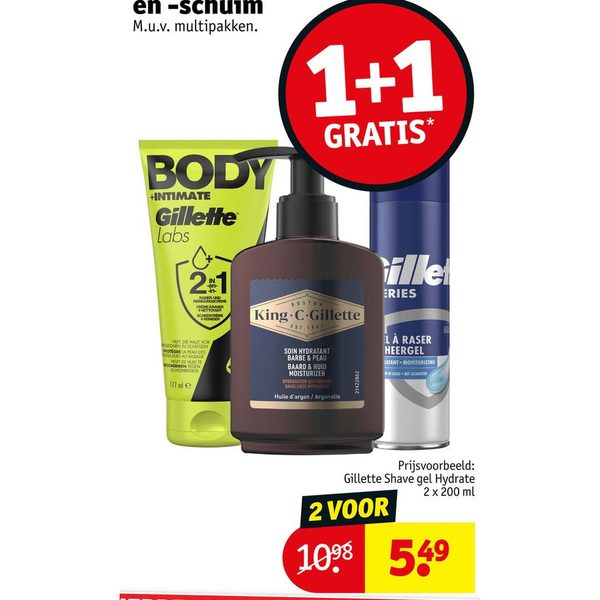 Gillette & King C scheergel en -schuim