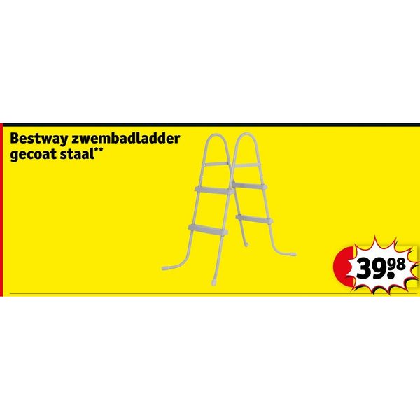 Bestway zwembadladder gecoat staal