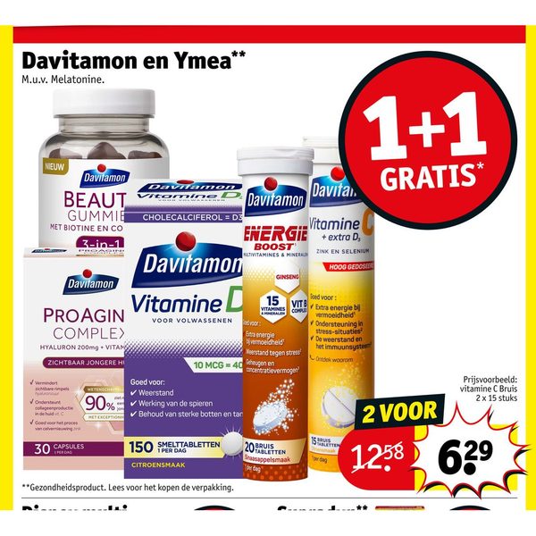 Davitamon en Ymea producten
