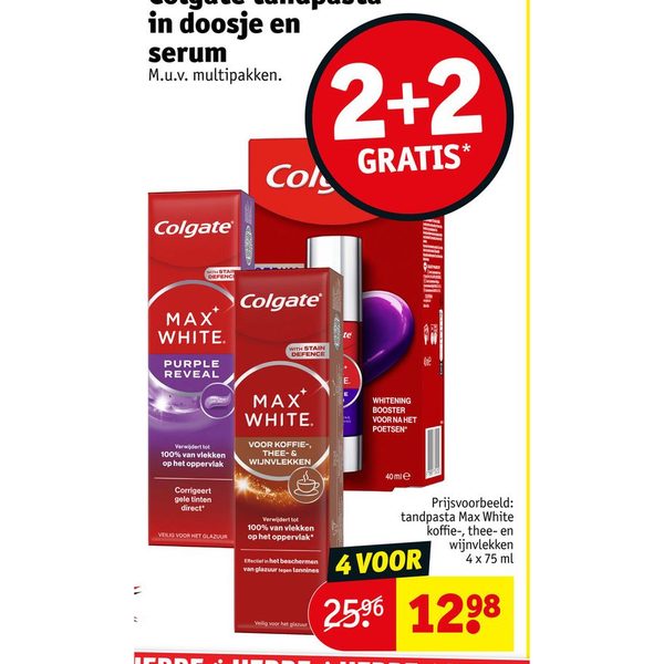 Colgate tandpasta in doosje en serum