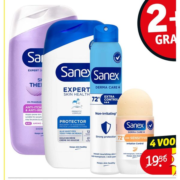 Sanex deodorant en douchegel
