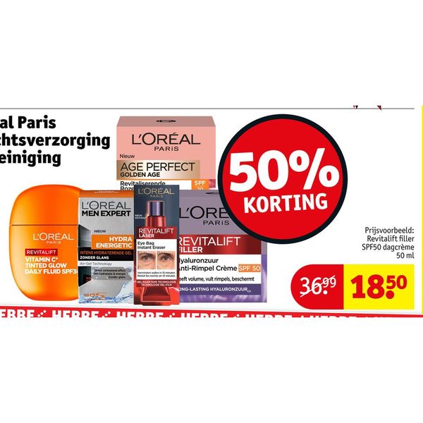 L'Oréal Paris gezichtsverzorging en -reiniging