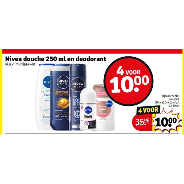 Nivea douche en deodorant
