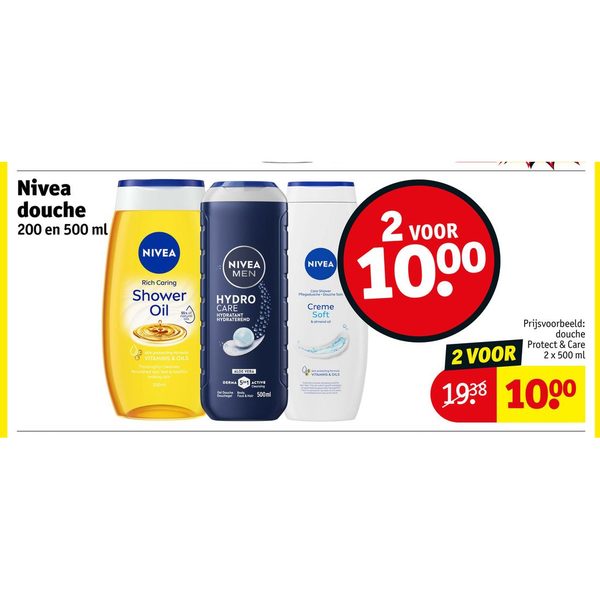 Nivea douche 200 en 500 ml