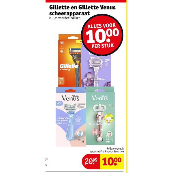 Gillette en Gillette Venus scheerapparaat