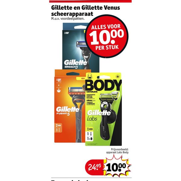 Gillette en Gillette Venus scheerapparaat