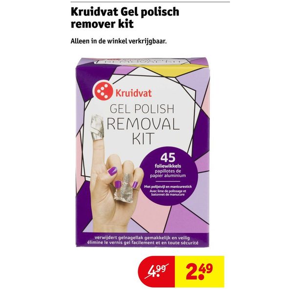 Kruidvat Gel polisch remover kit