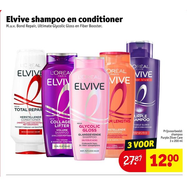 Elvive shampoo en conditioner