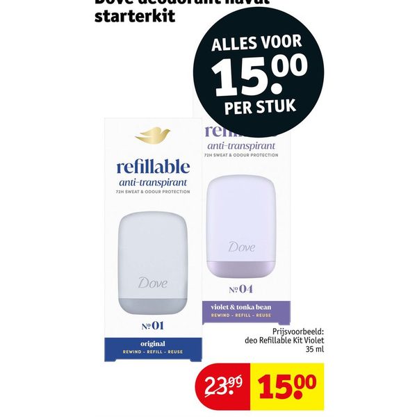 Dove deodorant navul starterkit