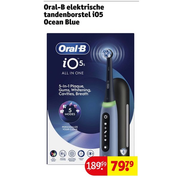Oral-B elektrische tandenborstel iO5 Ocean Blue