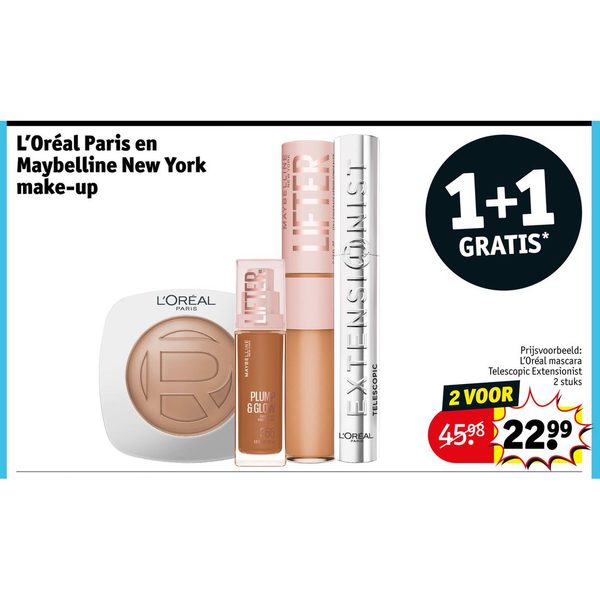L'Oréal Paris en Maybelline New York make-up