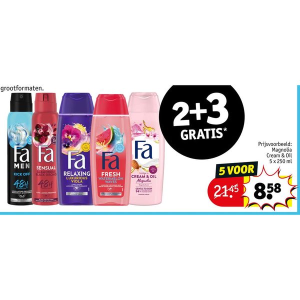 Fa deodorant en douche