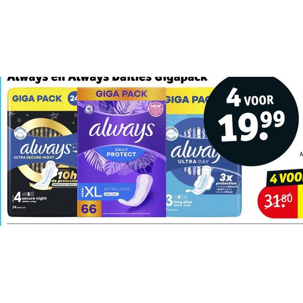 Always en Always Dailies Gigapack