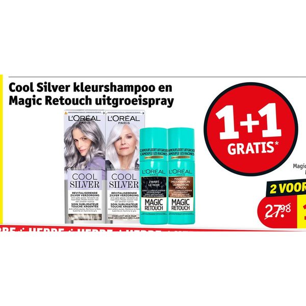 Cool Silver kleurshampoo en Magic Retouch uitgroeispray