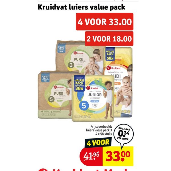 Kruidvat luiers value pack
