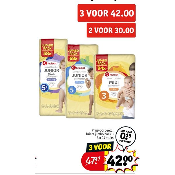 Kruidvat luiers jumbo pack