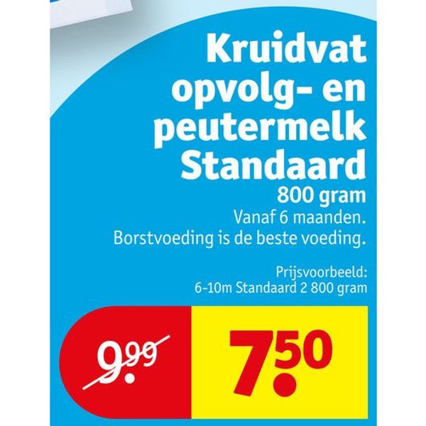 Kruidvat opvolg- en peutermelk Standaard