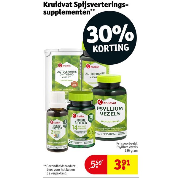 Kruidvat Spijsverteringssupplementen