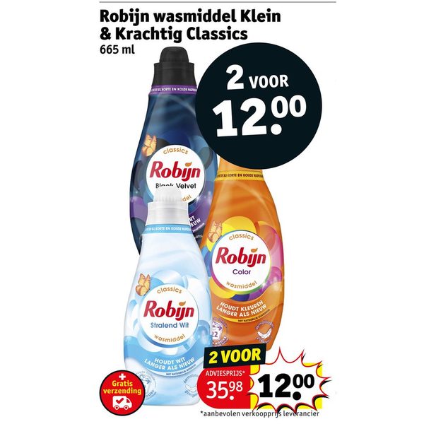 Robijn wasmiddel Klein & Krachtig Classics