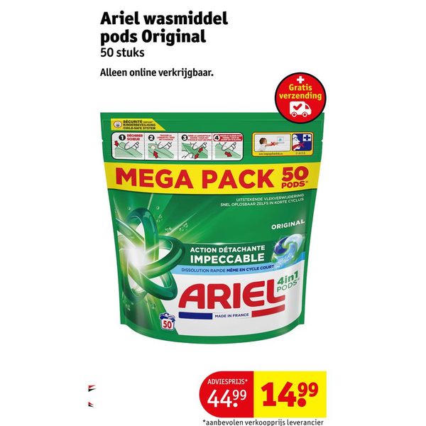Ariel wasmiddel pods Original
