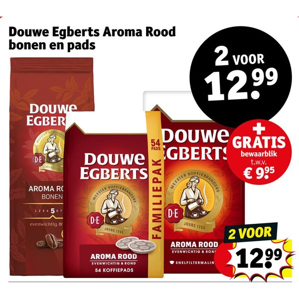 Douwe Egberts Aroma Rood bonen en pads