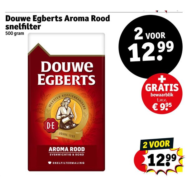 Douwe Egberts Aroma Rood snelfilter