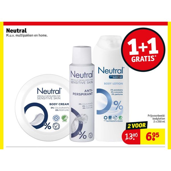 Neutral lichaamsverzorging