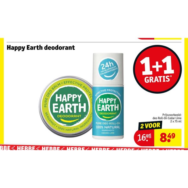 Happy Earth deodorant