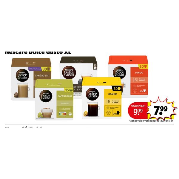 Dolce Gusto XL koffiecapsules