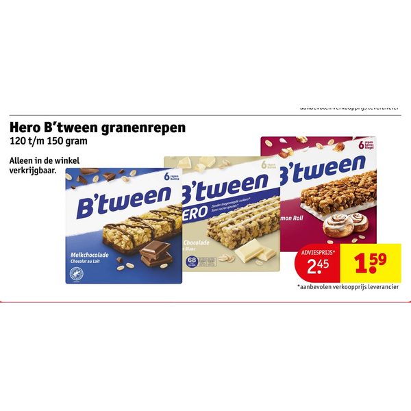 Hero B'tween granenrepen